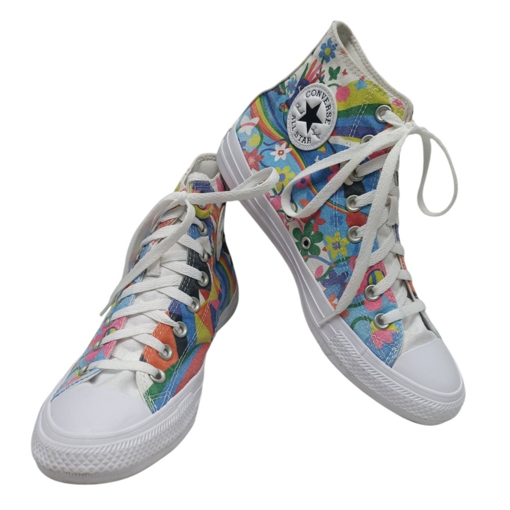 Converse Chuck Taylor‎ All Star Hi Tops  White/Multi 2021 - 170822C / 7M - 9W - Picture 1 of 11